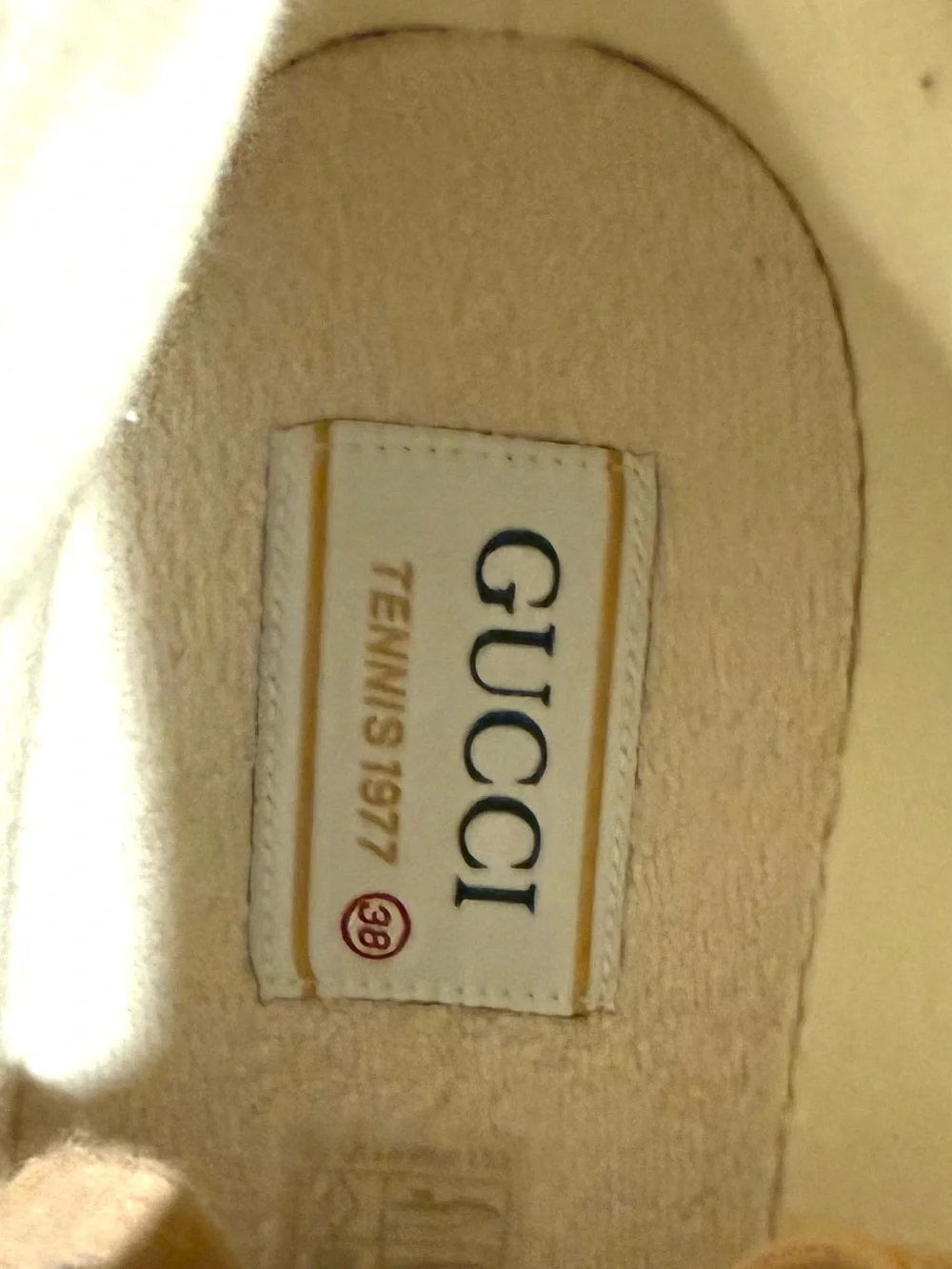 Gucci Tennis 1977 High Top GG Canvas Sneakers Pink Blush Monogram EU 38 - Picture 2 of 10